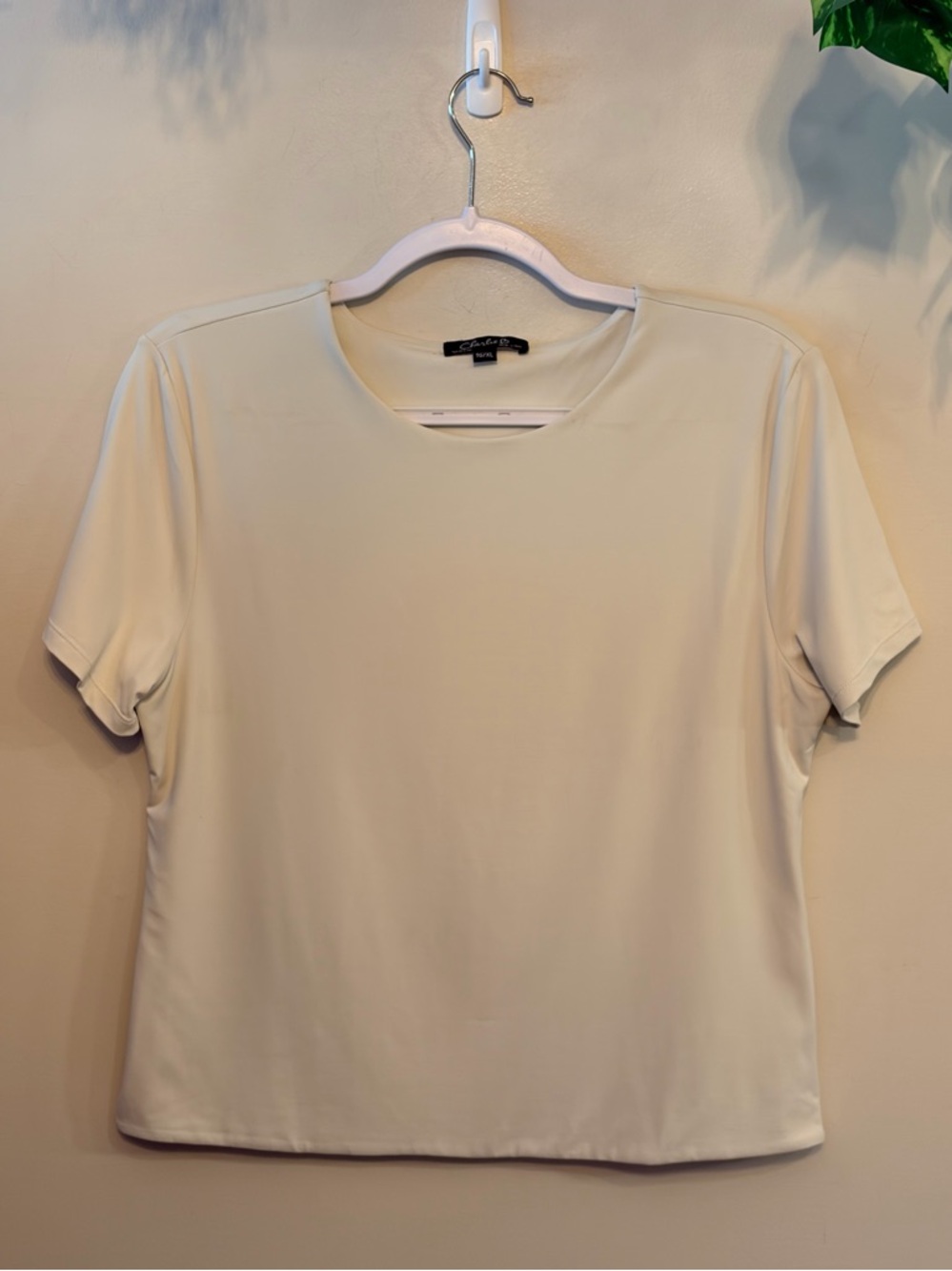 NWOT CHARLIE B Slimming Double Layer Tee